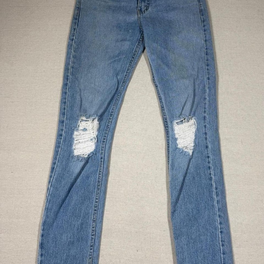 Levi's 510 skinny distressed jeans light wash true 2000s Y2K denim W29 L32